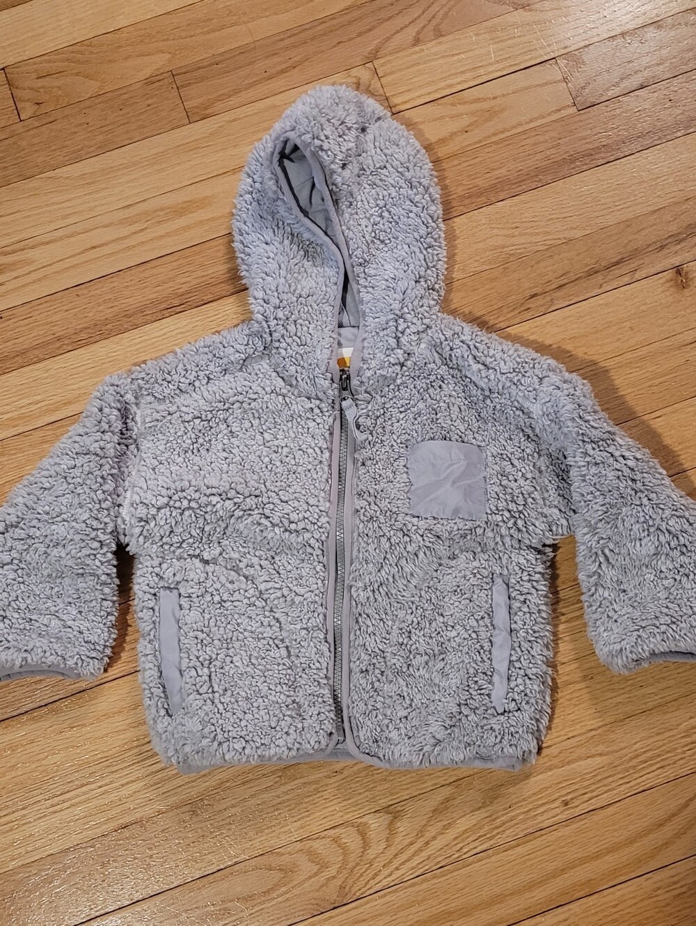 C&C California Light Gray Sherpa Hoodie